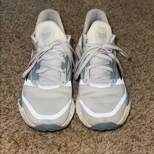 Reebok Gray and Blue Running Shoes